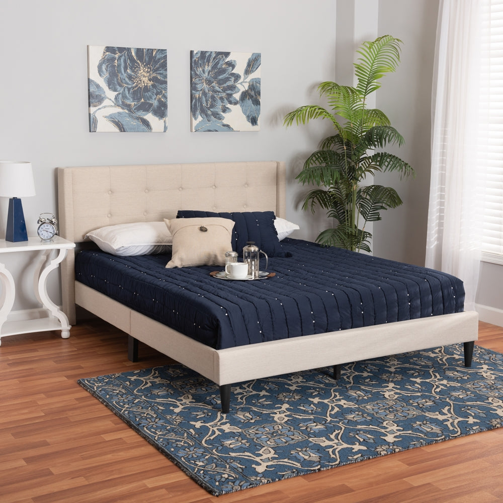 Ibidun upholstered platform discount bed frame