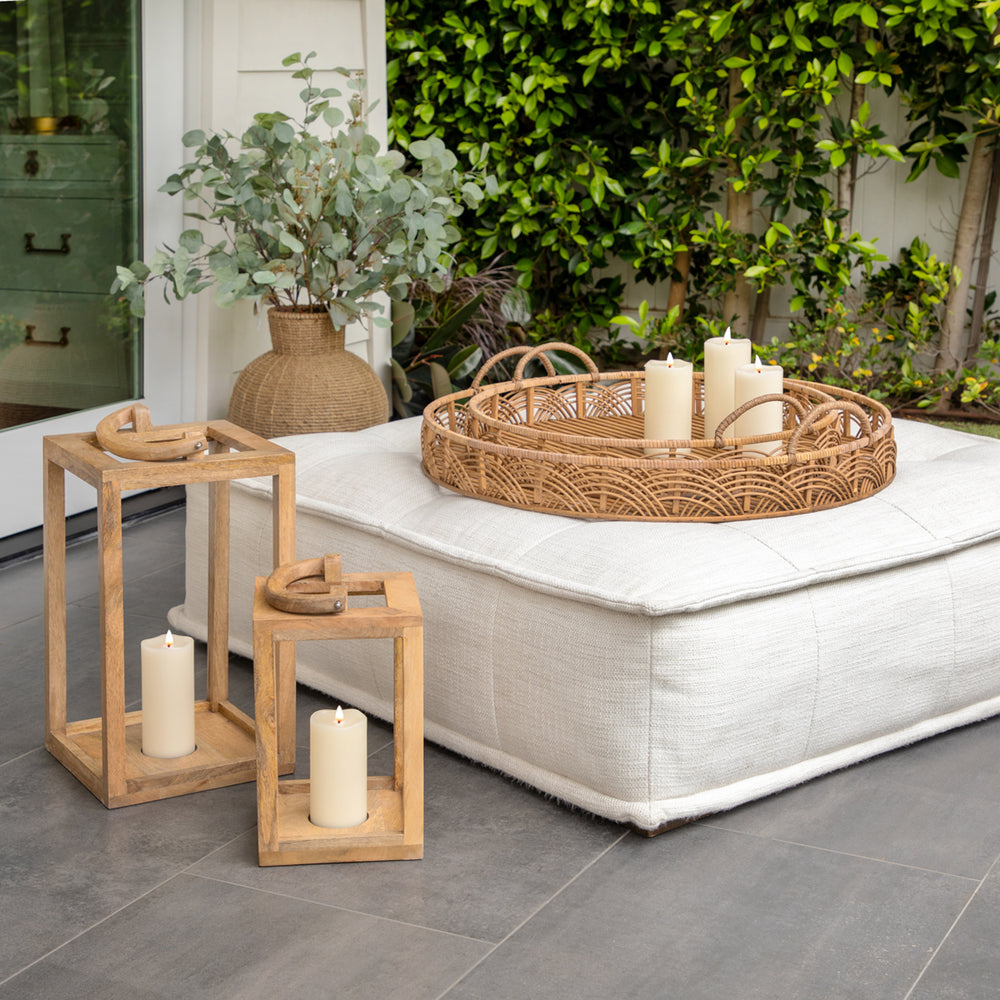 Bamboo Round Trays Set of 2