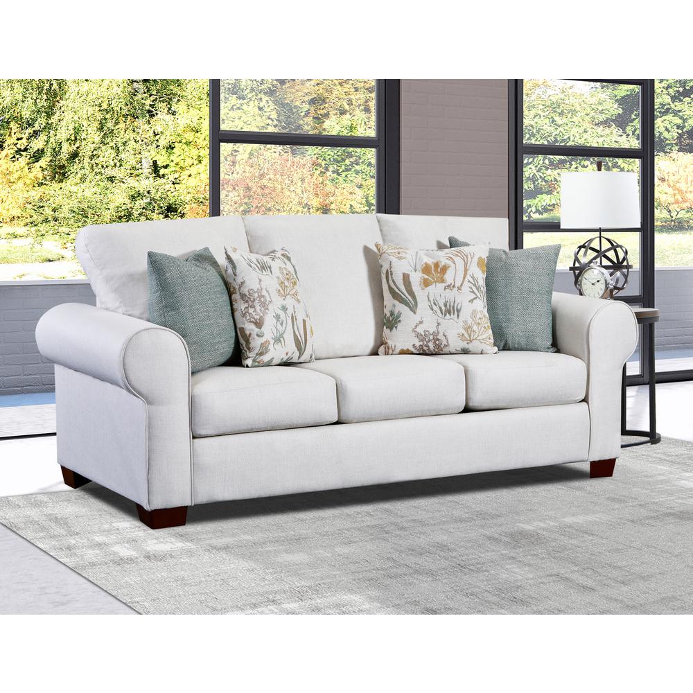 Beaujardin Sofa Sleeper with Four Throw Pillows