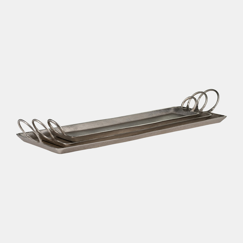 Metal Casted Trays Set of 3