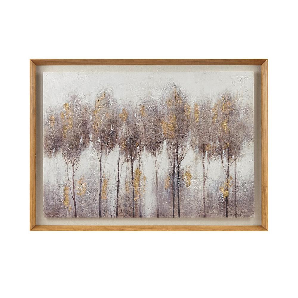 Landscape 100% Hand Painted Framed Shadow Box Single Piece Canvas
