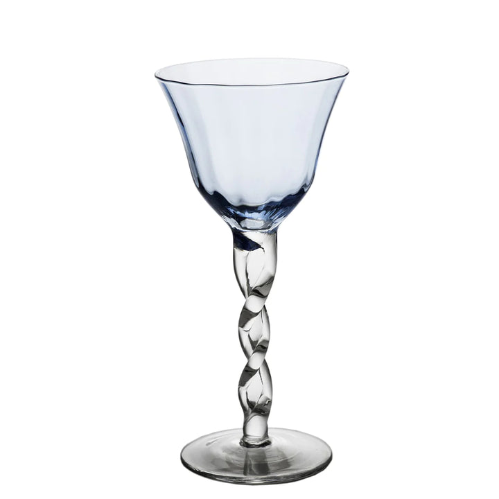 Adriana Wine Glass, Blue, Set of 4 - Lacasademartha 