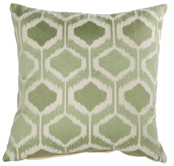 Cotton Pillow With Fretwork Embroidery – Lacasademartha