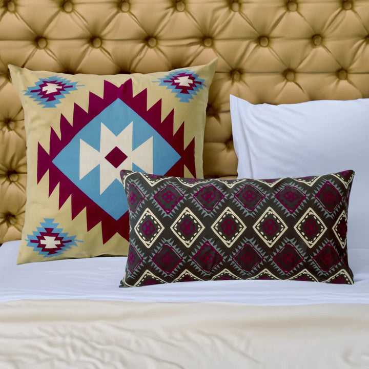 Cotton Accent Throw Pillow, Southwest Print, Pair Of 2 - Lacasademartha 