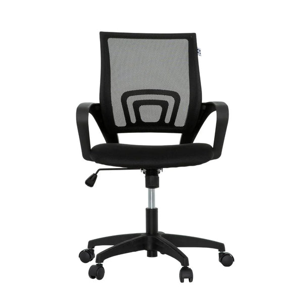 Sely Rolling Office Chair, 35 Inch Adjustable Height and Black Mesh