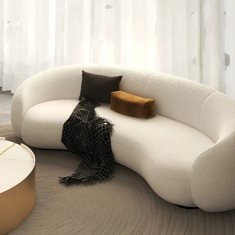 Upholstered Luxury Couch Modern White Nordic