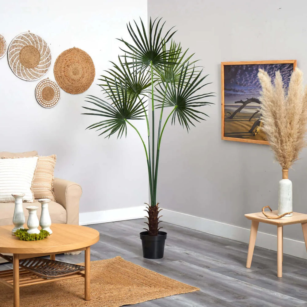 7’ Fan Palm Tree UV Resistant