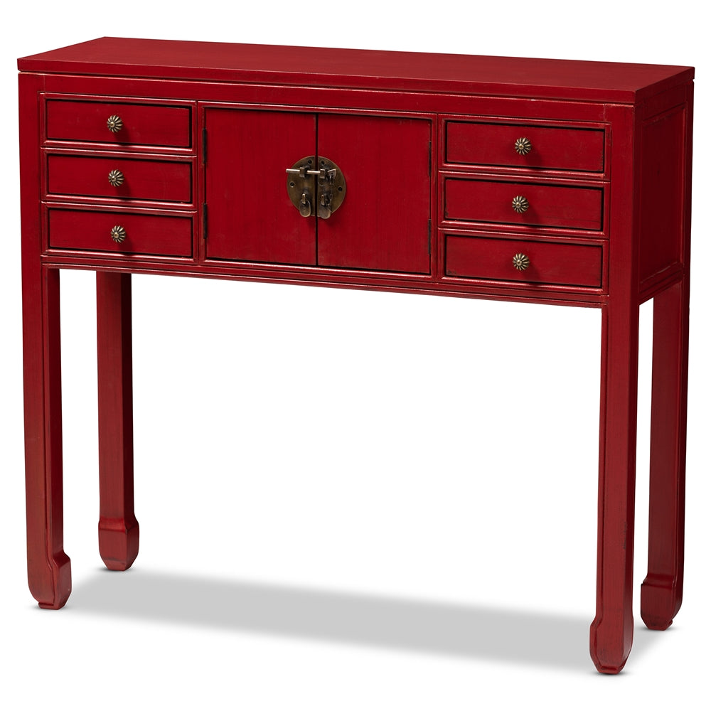 Melodie 6-drawer console table