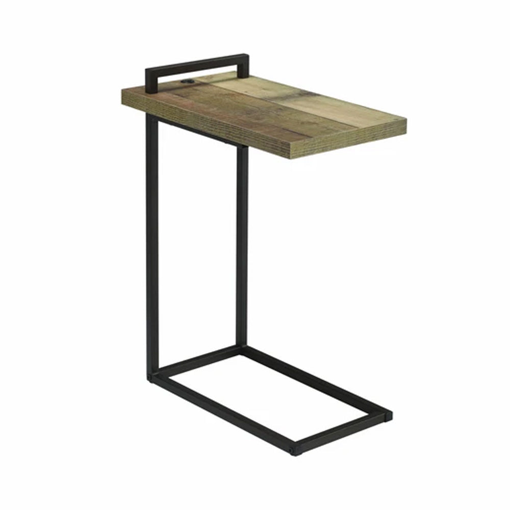 Contemporary Style Metal Accent Table