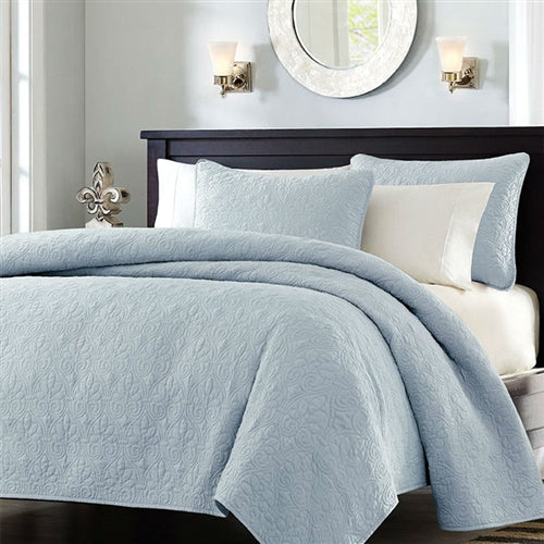 Full / Queen size Quilted Bedspread Coverlet