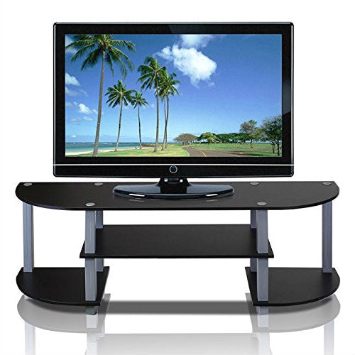 Contemporary Grey and Black TV Stand
