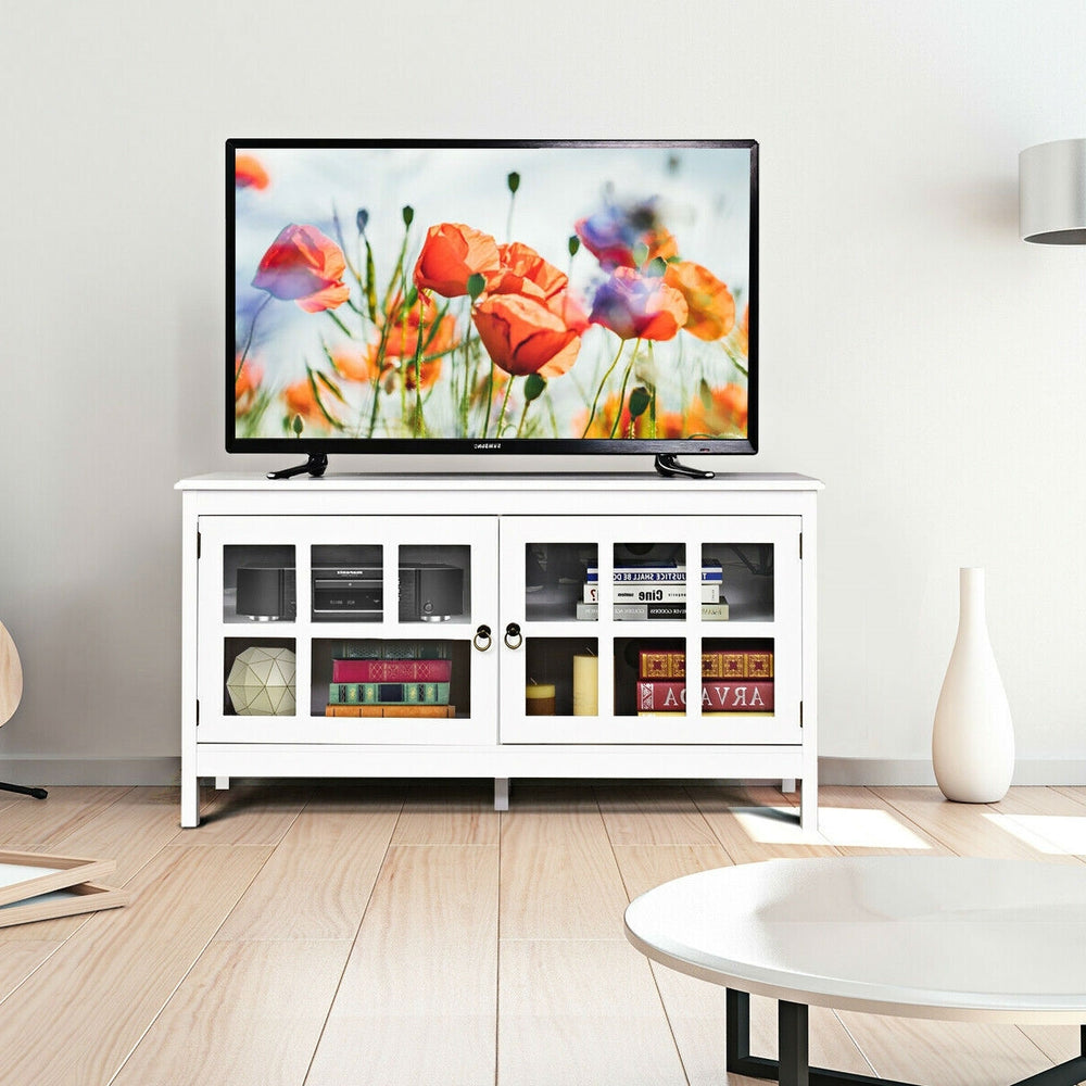 White Wood TV Stand